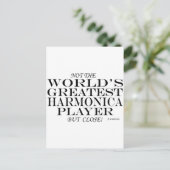 Groot harmonica-speler Sluiten Briefkaart (Staand voorkant)