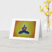 Groot Hart Kaart (Gele Bloem)