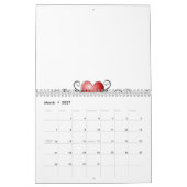  groot harttrekboek - Gepersonaliseerd Kalender (Mar 2027)