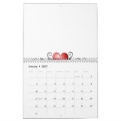  groot harttrekboek - Gepersonaliseerd Kalender (Jan 2027)