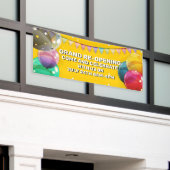 Groot heropenen ballonnen aanpassen Bunting Store Spandoek (Buitenkant Gebouw)