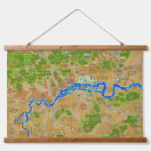 Groot historisch Londens tapijt Hangend Wandkleed (Voorkant)