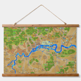 Groot historisch Londens tapijt Hangend Wandkleed