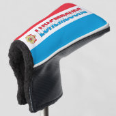 Groot Hoesje van het Luxemburgse vlaggegebied Goro Golfheadcover (3/4 voorkant)