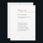 Groot hoofdstuk van ons leven | Boekformaat Save The Date<br><div class="desc">Het ontwerp is een hoofdstukformaat van een boek. Dit ontwerp is eenvoudig,  elegant en minimalistisch.</div>