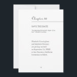 Groot hoofdstuk van ons leven | Boekformaat Save The Date<br><div class="desc">Het ontwerp is een hoofdstukformaat van een boek. Dit ontwerp is eenvoudig,  elegant en minimalistisch.</div>