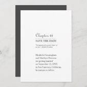 Groot hoofdstuk van ons leven | Weddenschap Save The Date (Voorkant / Achterkant)