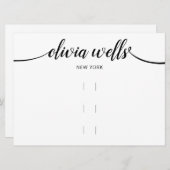 Groot horizontaal beeldscherm met drie haarklemmen kaart (Voorkant / Achterkant)