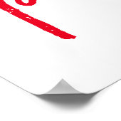 "Groot in uitvoering." inspirerend motiverend Poster (Hoek)