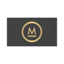 Groot Initiaal Modern Monogram in Faux Gold