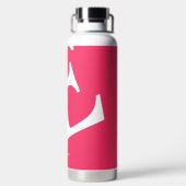 Groot Initiaal | Moderne typografie | Roze Waterfles (Achterkant)