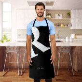 Groot Initiaal | Moderne typografie | Zwart Schort