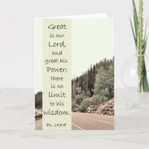 Groot is de Heer - Schriftkaart Kaart
