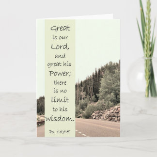 Groot is de Heer - Schriftkaart Kaart