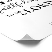 GROOT IS UW FAITHFULNESS Moderne Christelijk Poster (Hoek)