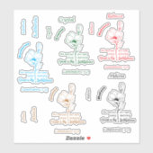 Groot is uw trouw Gepersonaliseerde Naam Set Sticker (Vel)