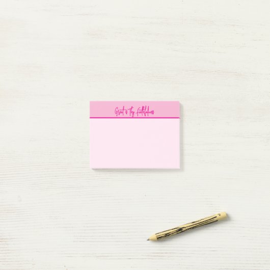 Groot is Uw trouw geschenk Post-it® Notes (Op bureau)