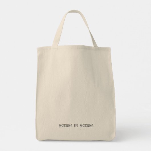 Groot is uw trouw hymne Canvas tas (Achterkant)