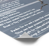 Groot is Uw Trouw Kerk Christelijke Hymne Poster (Hoek)