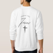 Groot is uw trouw, Sweatshirts, Geloof Trui (Achterkant)