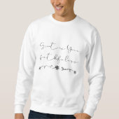 Groot is uw trouw, Sweatshirts, Geloof Trui (Voorkant)
