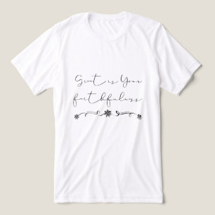 Groot is uw trouw t-shirt Geloof Christelijk