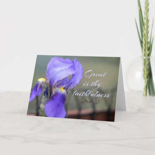 Groot is uw Wenskaart van trouw Kaart (Voorkant)