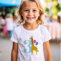 Groot Jaar Verjaardagsfeestje Giraffe