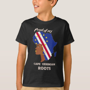 Groot-Kaapverdië Roots Zwarte Geschiedenis Maand V T-shirt