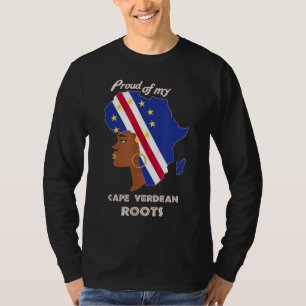 Groot-Kaapverdië Roots Zwarte Geschiedenis Maand V T-shirt
