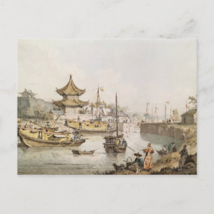 Groot Kanaal, China, (w/c) Briefkaart