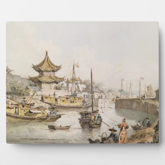 Groot Kanaal, China, (w/c) Fotoplaat (Voorkant)