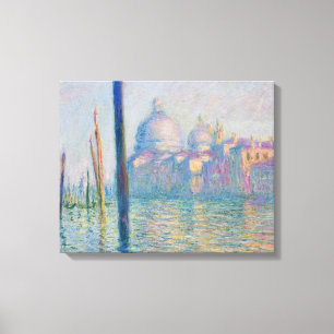 Groot Kanaal Monet Venetië Italië Klassiek Schilde Canvas Afdruk
