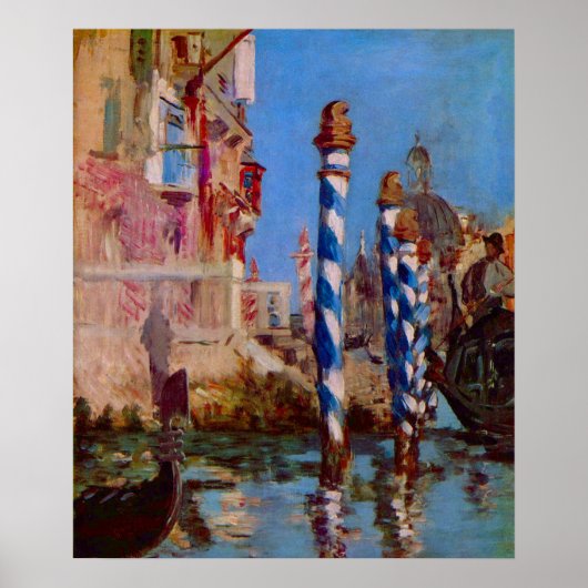 Groot Kanaal van Venetië door Edouard Manet Poster (Voorkant)