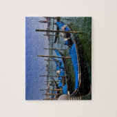 Groot Kanaal, water met gondalo-boten in de rij Legpuzzel (Verticaal)