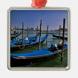 Groot Kanaal water met gondalo boten naast elkaar Metalen Ornament