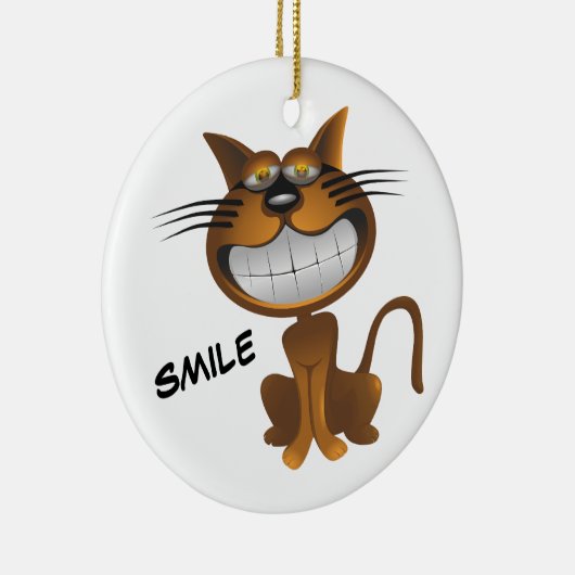 Groot Kat Keramisch Ornament (Rechts)