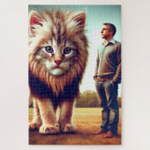 Groot katje legpuzzel (Verticaal)