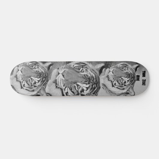 groot kattenportret van tijger skateboard (Horizontaal)