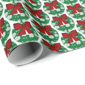Groot kerstkrans inpakpapier (Rol Hoek)