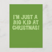 Groot Kind bij kersttshirts en cadeautjes Feestdagenkaart (Voorkant)