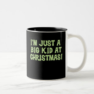 Groot Kind met kerst Tweekleurige Koffiemok