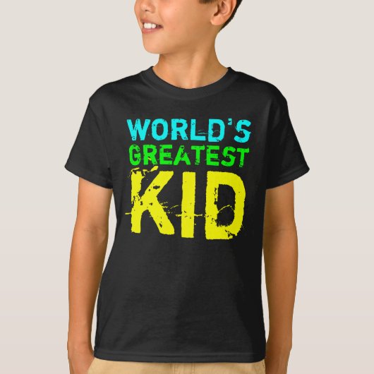 Groot Kind van Bright Color World T-shirt (Voorkant)