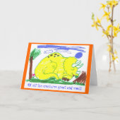 Groot & Klein tegen Oktober Kaart (Gele Bloem)