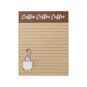 Groot koffie Notitieblok (Linkerzijde)