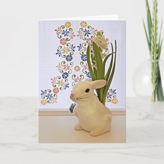 Groot konijn feestdagen kaart (Voorkant)