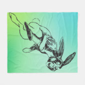 Groot konijn Jack Konijn Fleece Deken (Voorkant (Horizontaal))