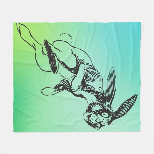 Groot konijn Jack Konijn Fleece Deken (Voorkant (Horizontaal))