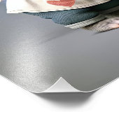 Groot konijn met baby's foto afdruk (Hoek)