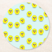 Groot kopje, blauw ronde kartonnen onderzetter (Voorkant)